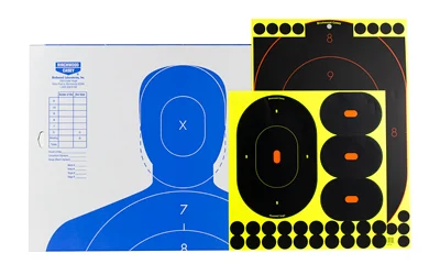 Birchwood Casey Shoot-N-C Silhouette Target Kit SOK-2 with 12x18 self-adhesive targets and 23x35 corrugated silhouette