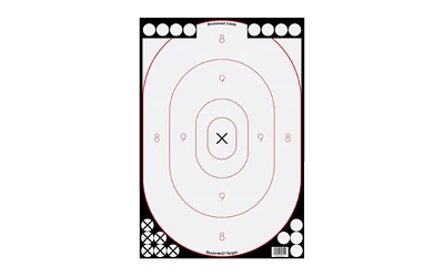 Birchwood Casey Shoot-N-C 12x18 white over black silhouette self-adhesive target 5 pack