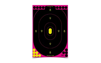 Birchwood Casey Shoot-N-C 12x18 pink silhouette reactive targets, 5 pack