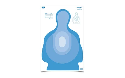 Birchwood Casey Eze-Scorer 23 x 35 transitional blue silhouette paper target pack of 100