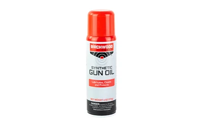 Birchwood Casey Synthetic Gun Oil 6 oz aerosol can for firearm maintenance