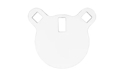 Birchwood Casey AR500 4-inch round 3/8-inch steel target with white powder-coat