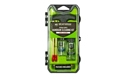 Breakthrough Vision Series .22 pistol cleaning kit hard case with brushes, rods, solvent and oil