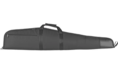 Bulldog Deluxe 44-inch scoped rifle case in black with padded interior and zippered pocket