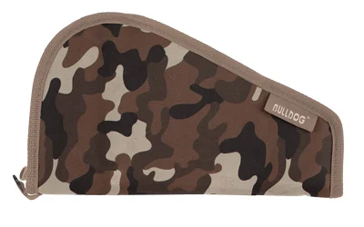 Bulldog Cases 15 inch pistol rug in Throwback Camo, nylon, padded, full-length zipper