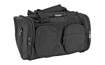 Bulldog Economy black range bag with adjustable shoulder strap and exterior pockets