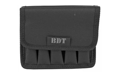 Bulldog BDT60 Deluxe magazine pouch, black nylon, holds 5-10 pistol magazines