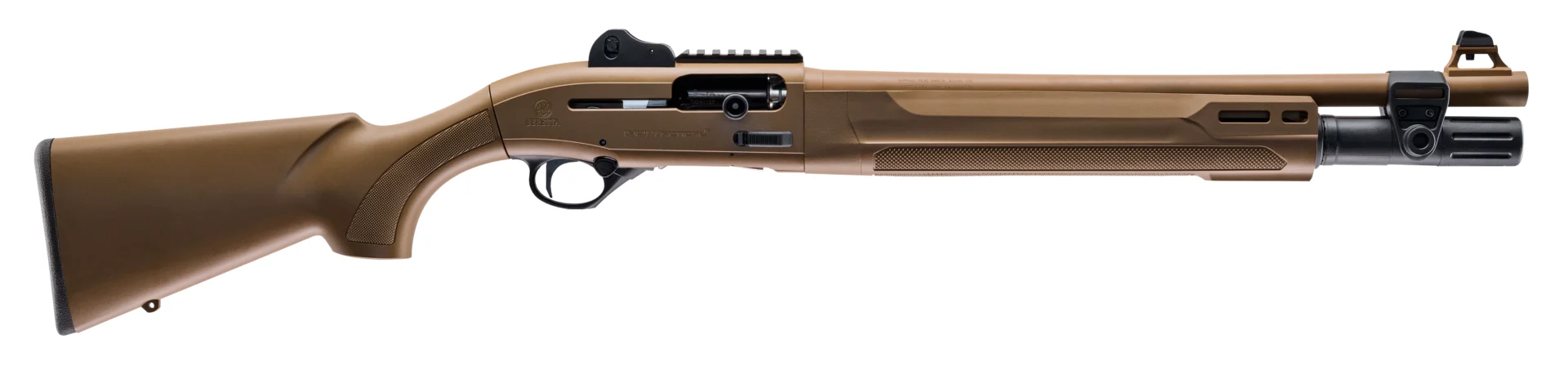 Beretta 1301 Tactical C Mod.2 12ga 18.5in FDE shotgun side view