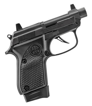 Beretta 20X Bobcat .22 LR 2.8in threaded black pistol right profile