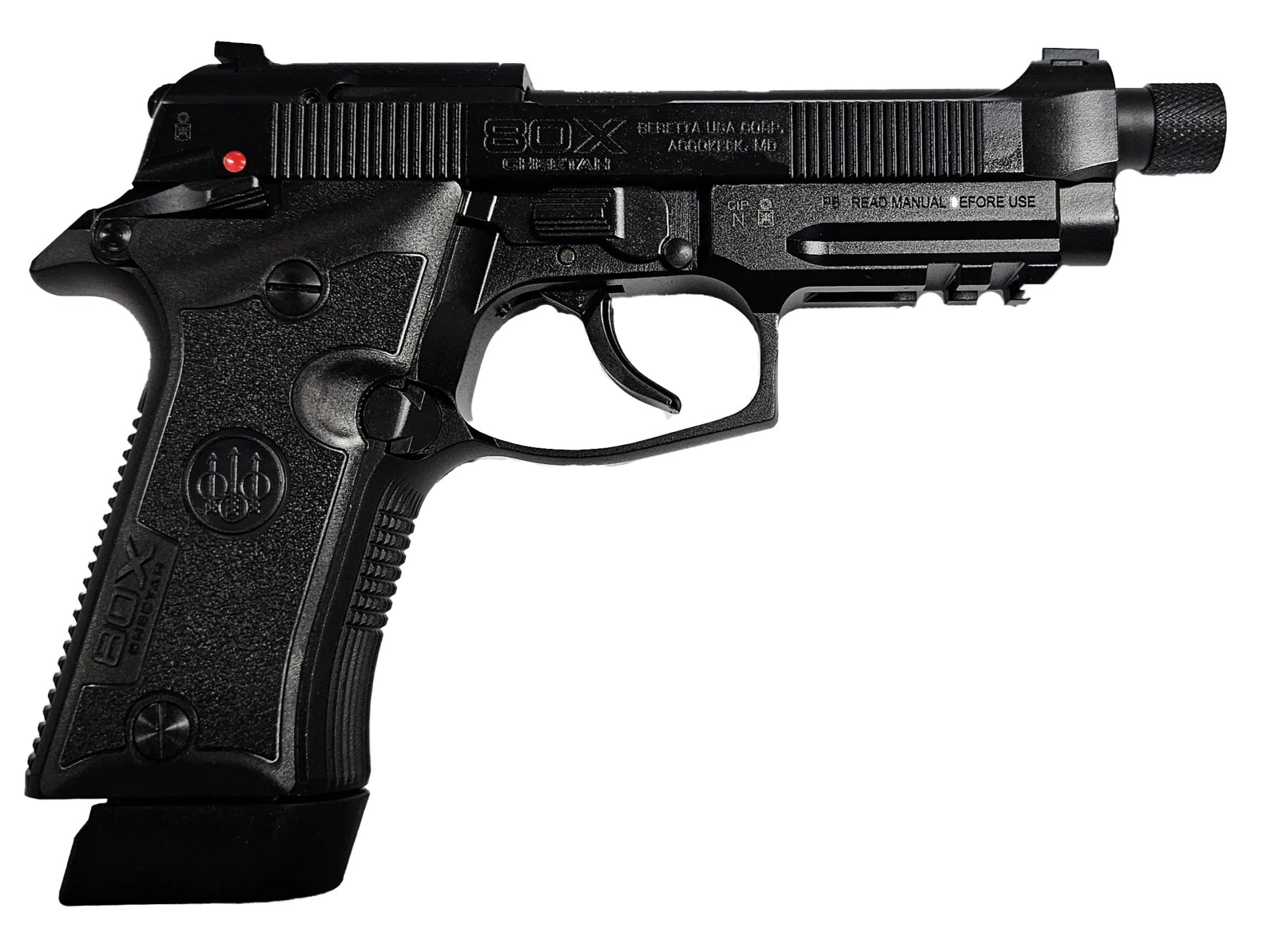 Beretta 80X Cheetah Tactical Urban .380 ACP 4.4in threaded black pistol