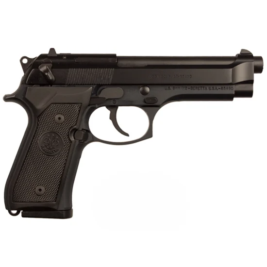 Beretta M9 CA-compliant 9mm pistol, 4.9 inch barrel, black Bruniton finish