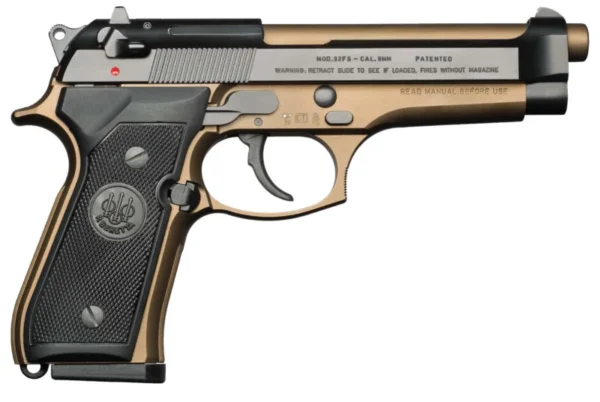 BER 92FS 9MM 4.9 15RD BURNT BRONZE