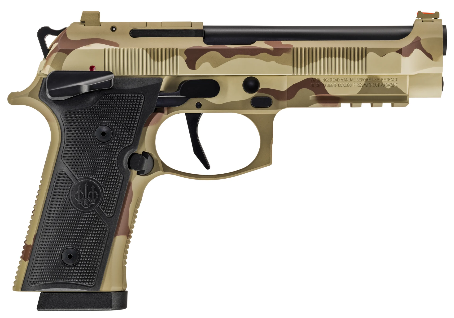 Beretta 92XI American Combat 9mm 4.7in DCU Camo pistol right-side