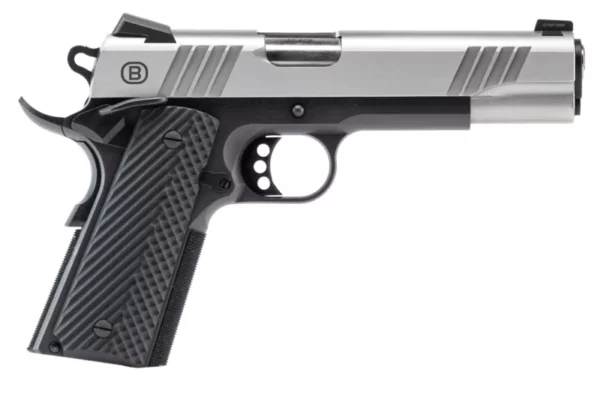 BERSA B1911 45ACP 5 BRUSHED SS/BLK NS 8RD