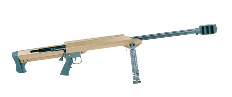 Barrett M99 .50 BMG 32in heavy barrel rifle in Flat Dark Earth with bipod and hard case