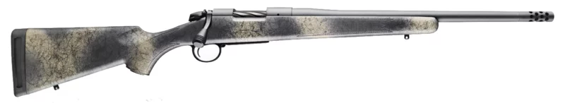 Bergara B-14 Wilderness Ridge 7mm PRC 22-inch threaded barrel camo SoftTouch synthetic stock Sniper Grey Cerakote