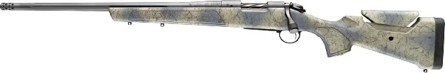 Bergara B-14 Sierra Wilderness left hand 7mm PRC 22in rifle with Omni muzzle brake and Wilderness camo stock