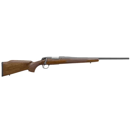 Bergara B-14 Timber .308 Win bolt-action rifle with walnut Monte Carlo stock and black Cerakote barrel