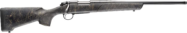 Bergara B-14 Stoke Compact .350 Legend 16.5 in. rifle with black synthetic stock and tan webbing