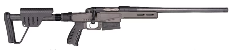 Bergara MG MicroLite 6.5 Creedmoor rifle with 18-inch carbon fiber barrel and folding magnesium chassis