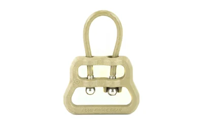 Blue Force Gear ULoop 1.25-inch sling hardware in tan with nylon-coated wire and Zytel body