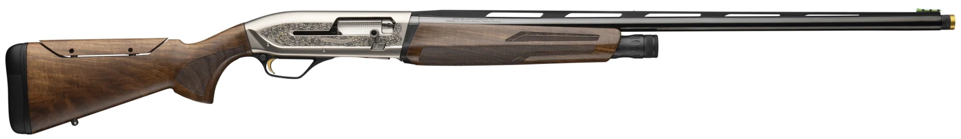 Browning Maxus II Sporting Golden Clays 12 Gauge 28 inch walnut stock with nickel-plated engraved receiver