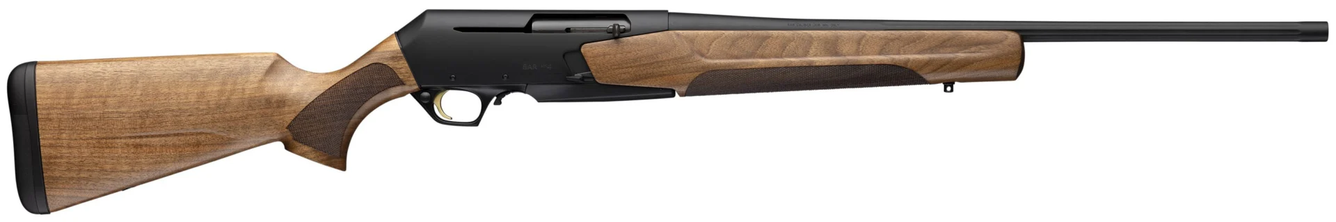 Browning BAR MK4 Hunter 7mm Rem Mag rifle with walnut stock and matte blued fluted barrel