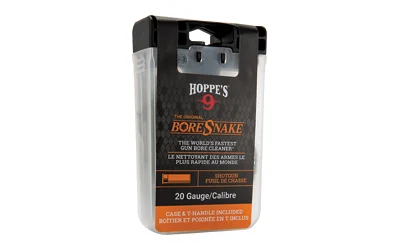 Hoppe's BoreSnake Den 20 Gauge shotgun cleaner in case with T-handle