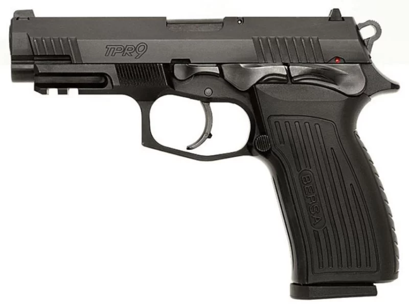 Bersa TPR9 9mm 4.25-inch 17-round pistol matte black side view