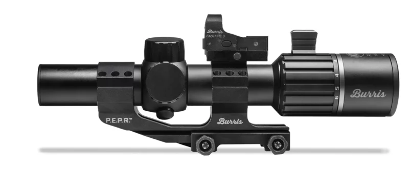 Burris RT-6 1-6x24 riflescope with FastFire III red dot and P.E.P.R. 30mm mount in matte black