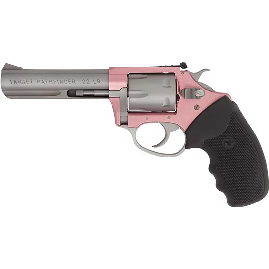 Charter Arms Pathfinder Lite Pink Lady .22 LR 4.2 in pink frame matte stainless barrel revolver