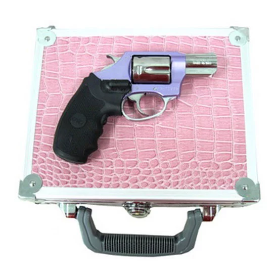 Charter Arms Chic Lady .38 Special 2 inch lavender revolver with Crimson Trace laser grip