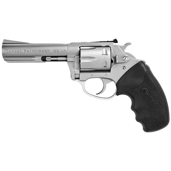 Charter Arms Target Magnum Mag Pug .357 Magnum 4.2 inch stainless revolver with black rubber grip