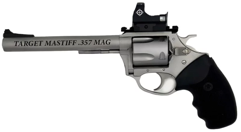 Charter Arms Target Mastiff .357 Magnum 6-inch stainless 5-shot revolver with Sightmark Micro Optic