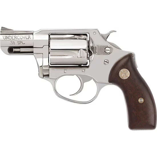 Charter Arms Undercover .38 Special 2-inch Hi-Polish Stainless Revolver with Wood Grips