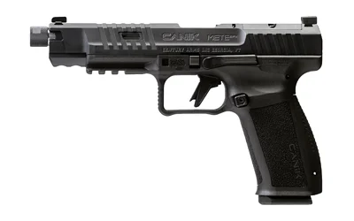 Canik METE SFx Pro 9mm pistol, threaded barrel, tritium front sight, black finish
