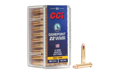 CCI GamePoint JSP .22 WMR 40 gr jacketed soft point 50 rd box