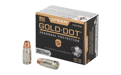 Speer Gold Dot .357 Sig 125 gr hollow point ammunition 20 rounds box