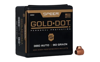 Speer Gold Dot .355 90 gr Hollow Point bullets 100 count box
