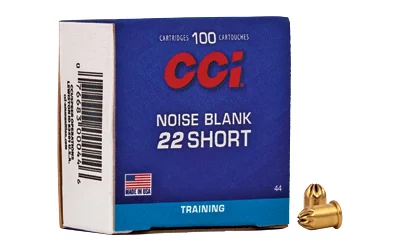 CCI Ammunition .22 Short Noise Blank paper rimfire ammo, 100 rounds box