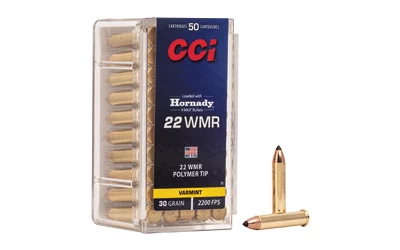 CCI V-MAX .22 WMR 30 grain ammunition 50-count box