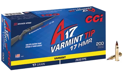  A17 Varmint Tip  .17 HMR 17 Gr 200rd Box Ammo