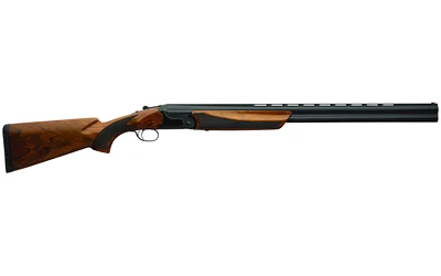 Charles Daly 202E 20ga 26 in over-under shotgun with checkered walnut stock and black finish