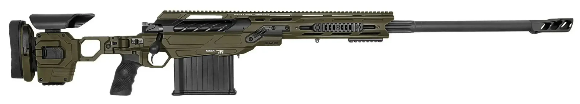 Cadex CDX-50 Tremor .50 BMG rifle with 29in match-grade threaded barrel and adjustable folding stock