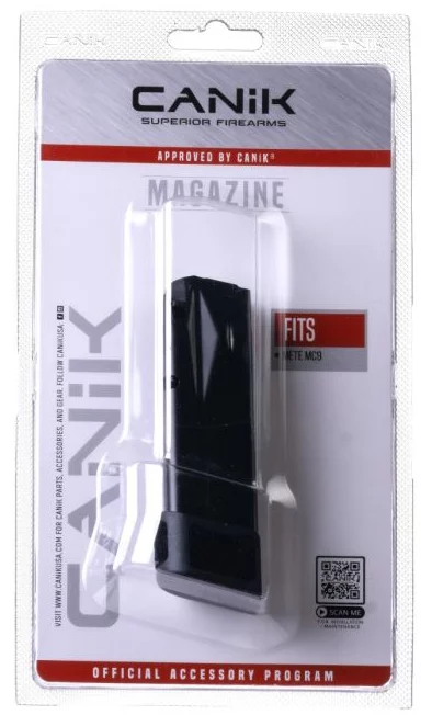 Canik METE MC9 15rd 9mm magazine black with grip extension