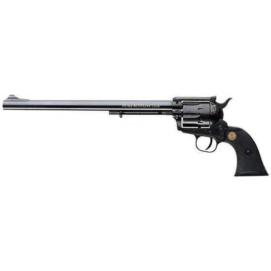 Chiappa 1873 22LR 12 SAA Buntline revolver, blued finish, 6-round cylinder