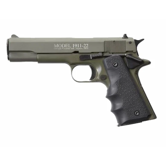 Chiappa 1911-22 22LR 5-inch OD Green Hogue Grips