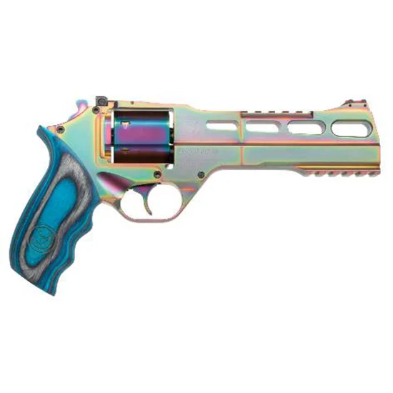 Chiappa Firearms RHINO 60SAR 357MAG 6 barrel revolver with blue laminate grips and PVD finish