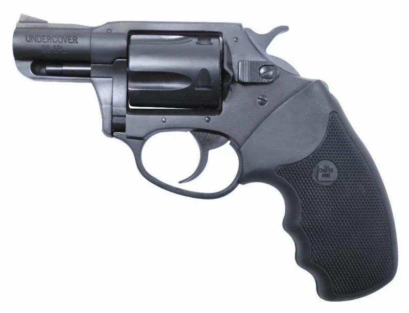 Charter Arms Undercover .38 Special 2-inch 5-shot blued revolver with black rubber grip