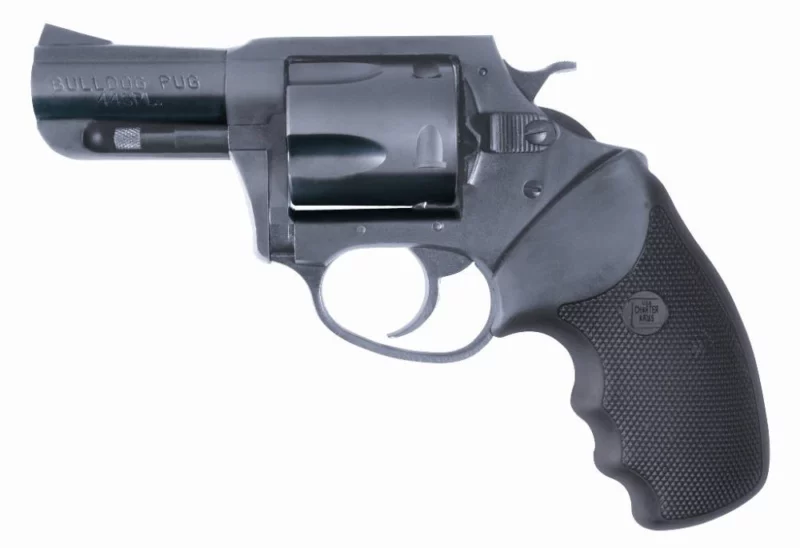 Charter Arms Bulldog .44 Special 2.5 inch revolver, 5-round, black finger-grooved rubber grip